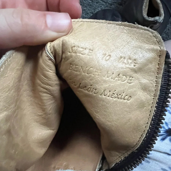 Bed Stu Distressed Cobbler Sonic Black Leather Ankle Booties Size 10 - Picture 5 of 5